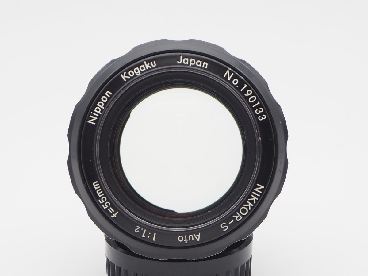 NIKKOR-S Auto 1:1.2 55mm レンズ EX+4] Nikon Nikkor S Auto 55mm f1.2 Non Ai w/ Genuine Caps and