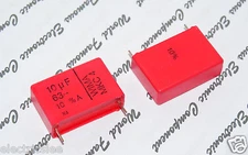 2pcs - WIMA MKC4 10uF (10µF) 63V 10% pitch:27.5mm Polycarbonate Film Capacitor