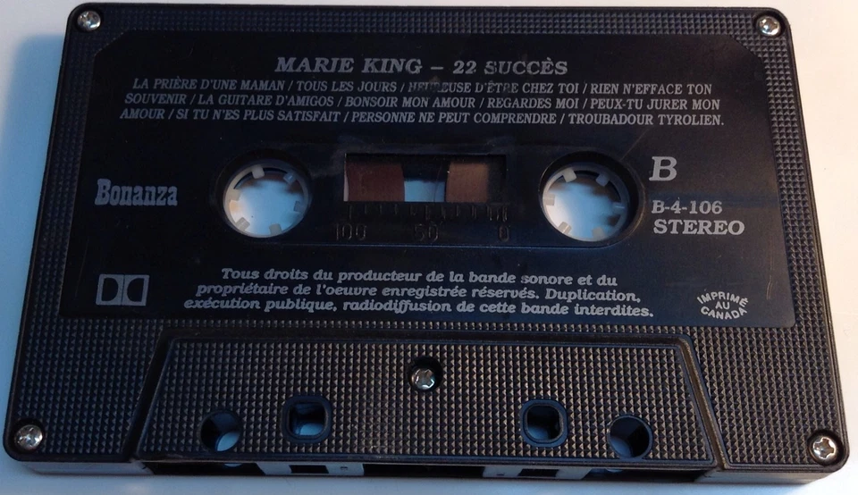 MARIE KING Cassette CHANTE SES 22 PLUS GRANDS SUCCES COUNTRY CLASSIQUE ORIGI - Image 4 of 4