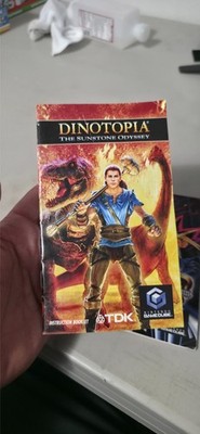 Dinotopia The Sunstone Odyssey Nintendo Gamecube Instruction Manual Booklet ONLY