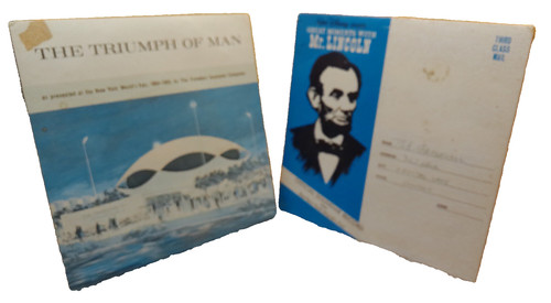 Worlds Fair NY 1964 1965 Moments Lincoln Disney Triumph Man Travelers record lot