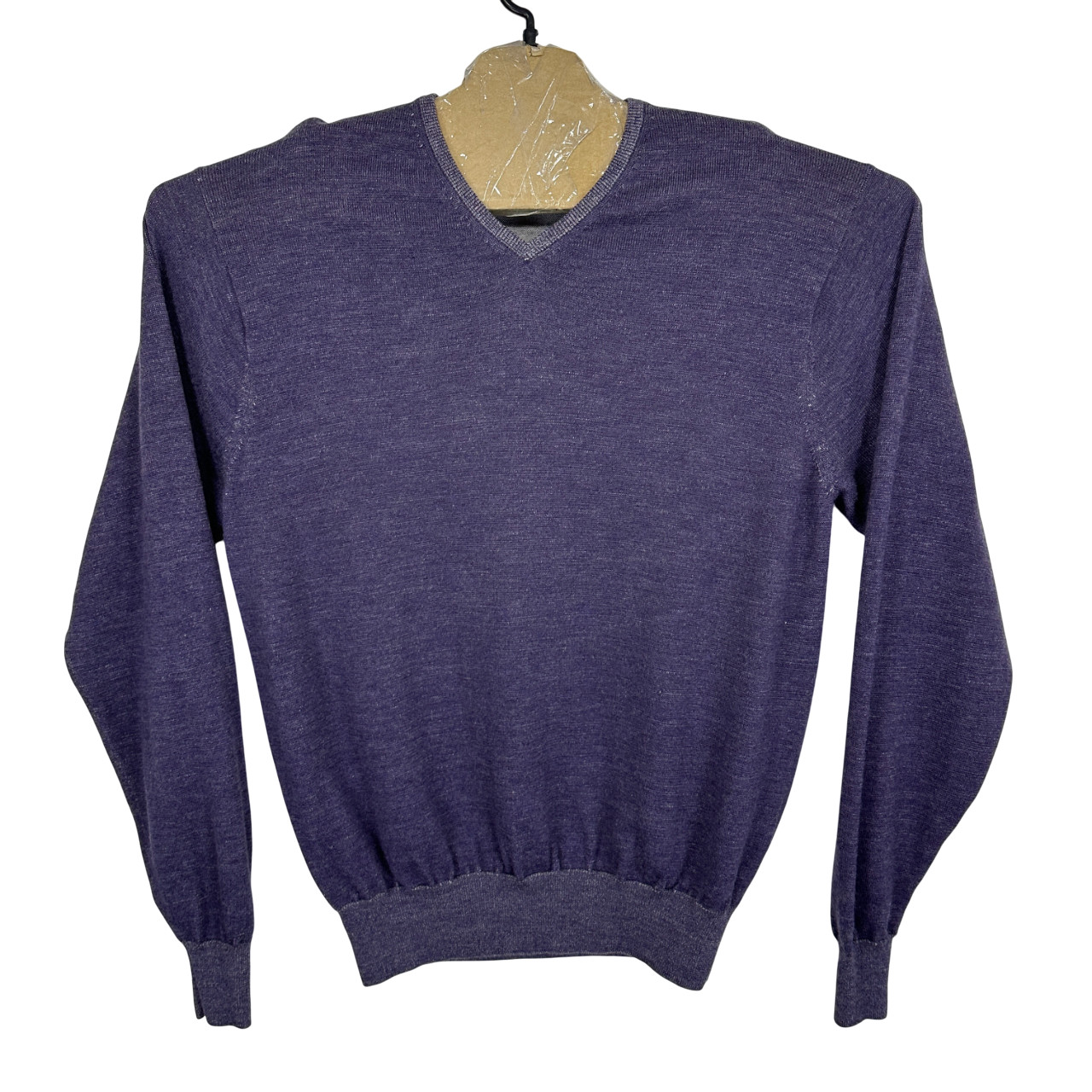 Suéter Peter Millar Para Hombre Jersey Grande Cuello en V Tejido Pullover 100% Lana Merino