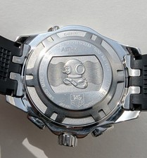 TAG HEUER AquaRacer Chronograph Calibre 16 47mm Rubber 500M Black Red 9