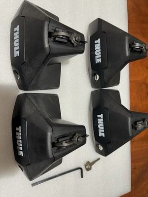 Thule Evo Clamp Foot Pack 7105 pack of 4 With Locks ,key ,tool