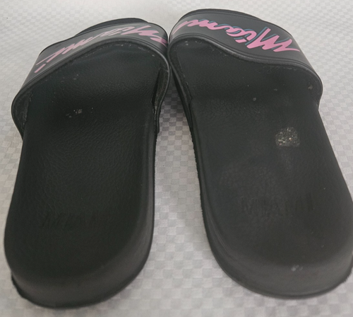 Black/Pink Miami Slides/Shoes Size 37 Unisex Slides - Picture 6 of 8