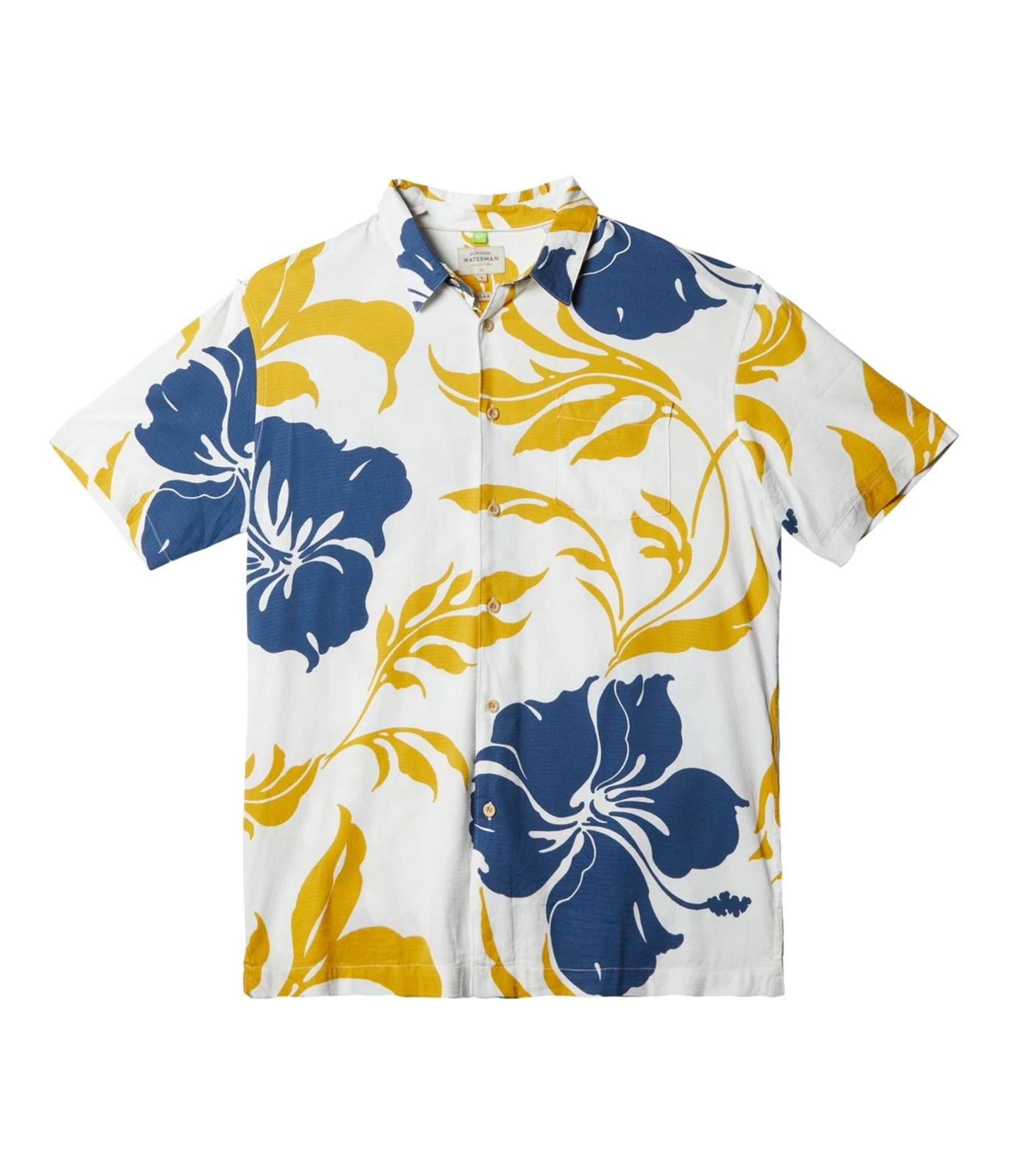 Quiksilver Mens Palm Leaves Button Up Shirt