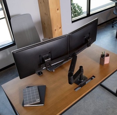 Ergotron Adjustable LX Dual Direct Arm for Two Monitors (45-489-224)