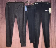 3 Pairs New Denim Stretch Leggings Simply Vera Wang Bandolino Size M