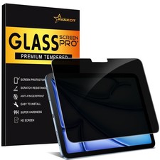 Privacy Screen Protector for iPad Air 11 M3/M2 2025/2024, Anti-Spy Tempered G...