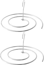 2 Pack Spiral Sheet Hanger, 304 Stainless Steel, Space Saving Hangers for Sheets