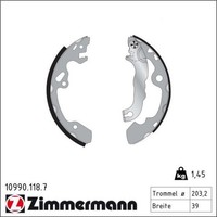 1X Zimmermann 10990.118.7 Bremsbackensatz FüR Ford Focus Daw Dbw Dfw Dnw
