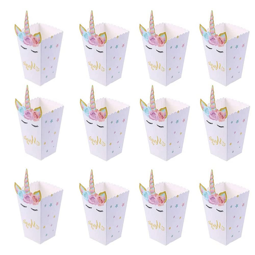 Meet-shop Scatole di Popcorn 12PCS - Contenitori Vintage per Cinema a Casa