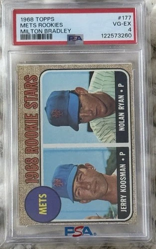 1968 Topps Nolan Ryan #177 Milton Bradley rookie PSA 4  New York Mets