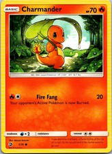 Charmander Pokémon TCG Dragon Majesty 1/70 Regular 70 HP Basic Card 2018 on eBay