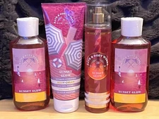 H8 2023 Set of 4 SUNSET GLOW Fragrance Mist, Body Cream & Shower gel BODY WORKS