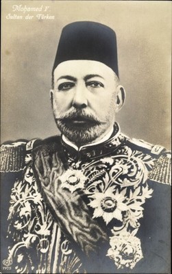 Ak Mohamed V, Sultan der Türkei, Portrait, Orden - 10632931
