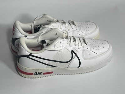 Nike Air Force 1 React D/MS/X Sneaker | Herren | Weiß/Schwarz/Rot | Größe 10