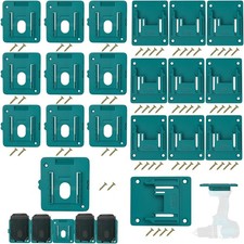 20 Packs Tool Holder and Battery Wall Mount for Makita 18V 10 Mounts Dock Rack