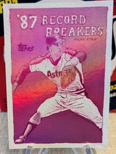 Nolan Ryan 2025 Topps Shoebox Treasures Andy Friedman #71 Bubblegum Foil