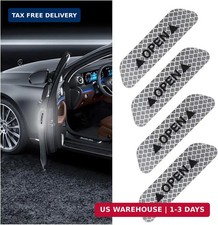 4PCS Car Door Open Warning Reflective Stickers, Night Visibility Car Anti-Collis