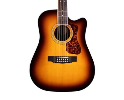Guild D-2612CE Deluxe Dreadnought 12-String A/E Guitar - Antique Burst Open Box