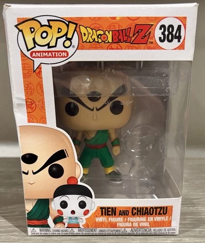 Funko Pop! Animation: Dragon Ball Z Tien and Chiaotzu Vinyl Figure #384 DENT
