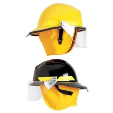 BULLARD FXSYL Fire Helmet,Yellow,Modern 3RRN6