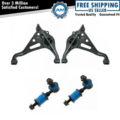4 Piece Suspension Kit Front Control Arms w/ Ball Joints Sway Bar End Links New