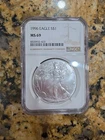 1996 American Silver Eagle Coin - NGC MS69