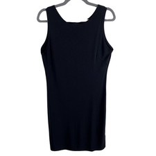 Express World Brand Black Round Neck Sleeveless Pullover Short Sheath Dress M