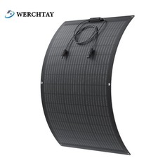 WERCHTAY 130W Flexible Solar Panel Mono Solarpanel for Home Motorhome Camper Van