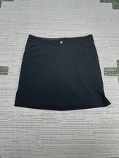 The North Face TNF APEX Skirt Skort Women 4 Black Compression Liner Logo Stretch