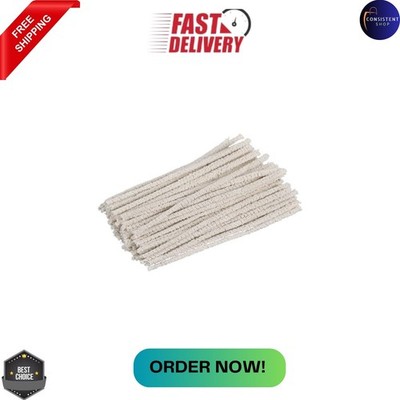100 Pack Cone Pipe Cleaner 6'' Pipe Cleaner Bulk, Cotton and Wire Pipe Cleaner