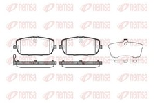 REMSA Bremsbelagsatz Scheibenbremse 1190.01 für FIAT MAZDA 124 Spider 348 MX 3 4