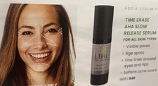 L’Bri Time Erase AHA Slow Release Serum UNISEX Acne Scars Lg Pore, EYE LINES $45