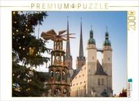 Calvendo Puzzle Halle Christmas Market | 2000 Pieces, Finished Size 35.4 × 26.4