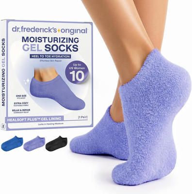 Dr. Frederick s Original Moisturizing Gel Socks for Men & Women   Dry Feet & Cra