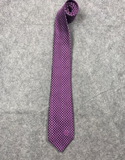 Versace Tie Mens Purple Silk Medusa Pattern Classic Dress Neckwear 3.25 x 60in