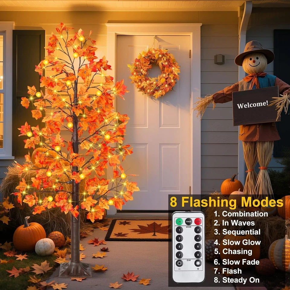 Remote Control Timer Maple Tree Decoration - 8 Modes - Image 4 of 4