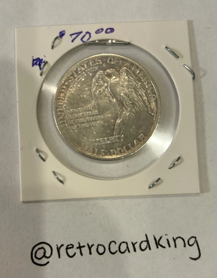 1925 50C Stone Mountain - 90% Silver Commemorative- General Grant - Image 2 of 2