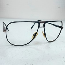 Vintage Gucci Sunglasses Frame Only 1206 Blue Marbled Aviator Italy 1980s