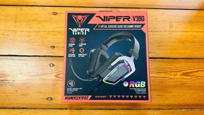 Patriot Viper V380 Gaming Headset 7.1 Virtual Surround Sound RGB   Neu OVP