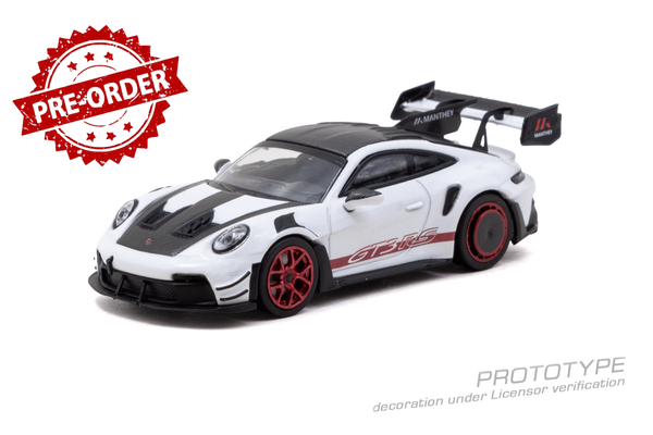 (Pre-Order) Tarmac Works 1/64 Porsche GT3RS (992.1) Mr White Red Tarmac Special-image