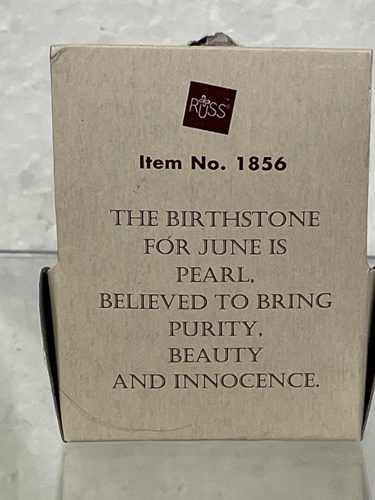 Vintage Russ Berrie & Co.~Bear of the Month ~June~PEARL