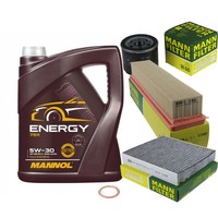 Mann Inspektionspaket 5L Mannol Energy 5W-30 FüR Renault Clio IV 1.2 16V