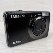 Samsung PL50 Digital Camera 10.2MP Black Tested Battery Charger Included