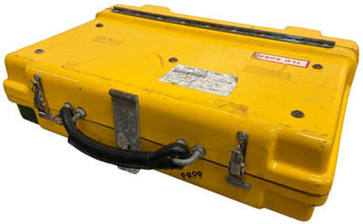 Werkzeugkoffer Fiberglas gelb ex Royal Navy Ausgabe klappbar 3-teilig mobile Reparaturen