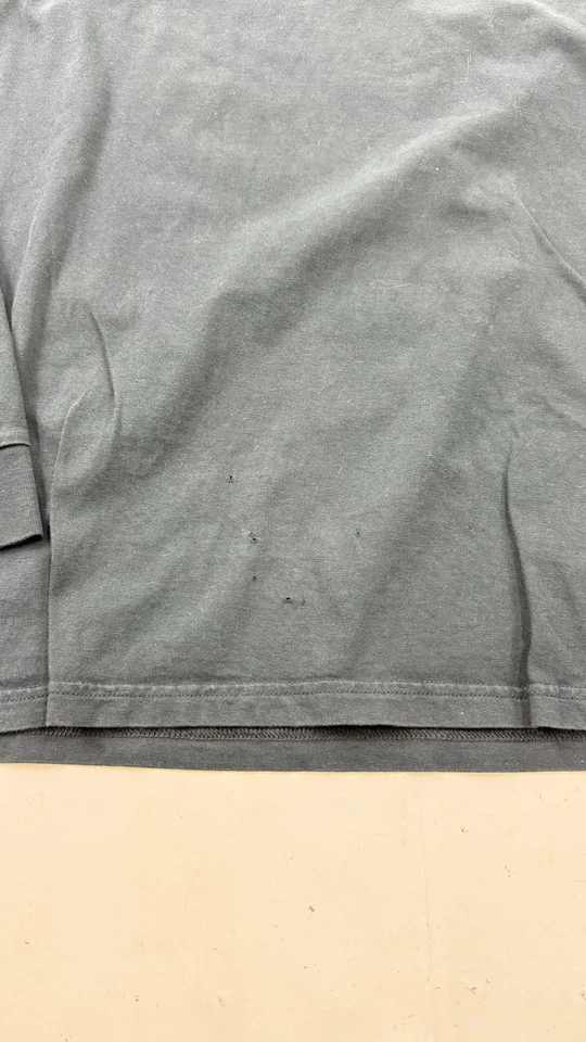 Camisa Mountain Hardwear Para Hombre Mediana Negra Manga Larga Logo Gráfico Camiseta Foto 2 de 4