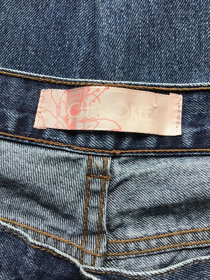 Cherokee Blue Wide Leg Flared Mid Rise Jeans - Size 14 - Image 3 of 4