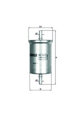 KNECHT Kraftstofffilter KL 165/1 Leitungsfilter für SMART FORTWO 451 54,9mm CDi
